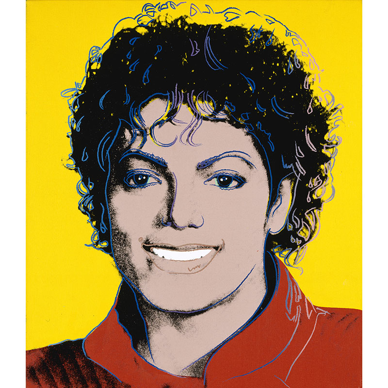 Πίνακας σε καμβά Michael Jackson by Andy Warhol